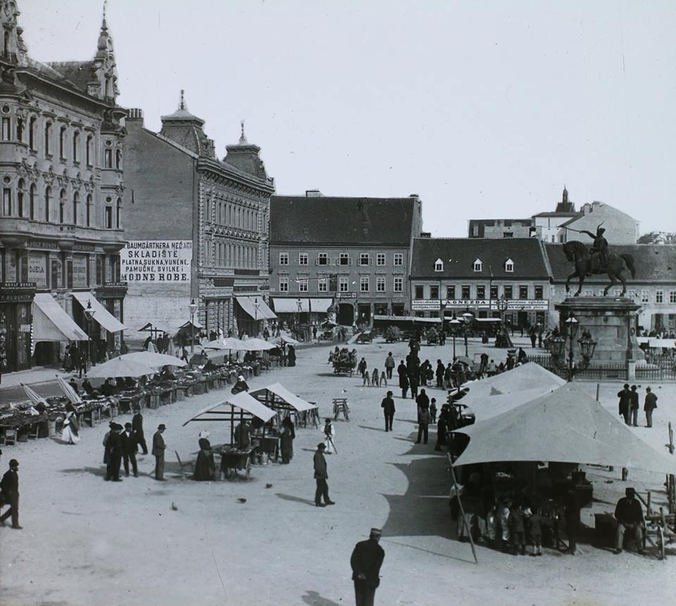 Trg bana Jelačića 1902. godine